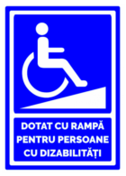 Acces persoane cu dizabilitati